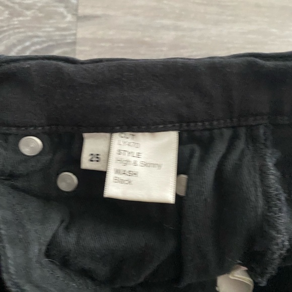 Reformation High and skinny raw ankle skinny jeans height waisted black - Picture 3 of 7